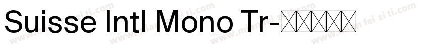 Suisse Intl Mono Tr字体转换